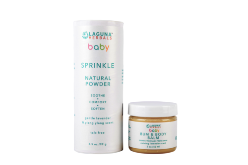 Set de Crema Hidratante y Talco Orgánico para Bebé (Sin Talco Mineral)