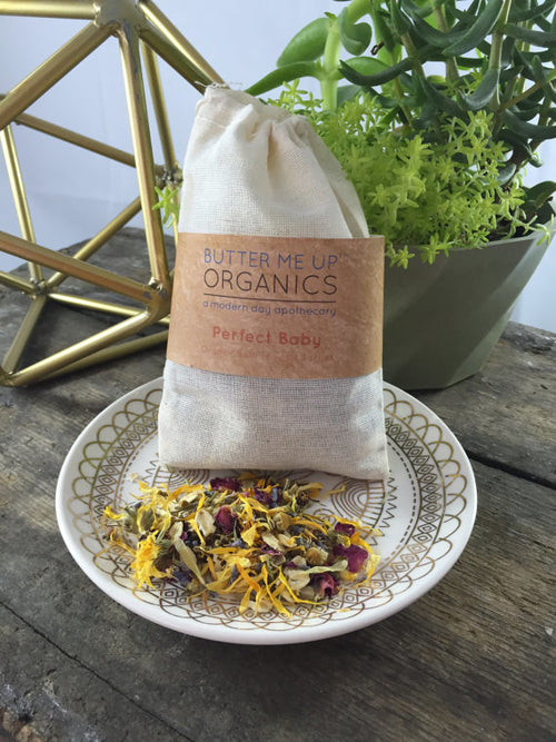 Té de Baño Orgánico para Bebé - Saquito Perfecto